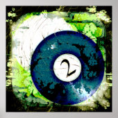 BILLIARDS BALL NUMMER 2 POSTER (Vorne)