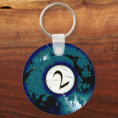 BILLIARDS BALL NUMMER 2 SCHLÜSSELANHÄNGER (Vorderseite)