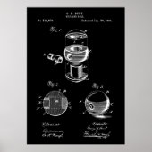 Billiards Ball Patent Poster (Vorne)