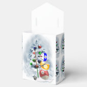 Billiards Ball Snowman Weihnachten Geschenkschachtel (Geöffnet)