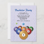 Billiards Balls Einladung (Vorderseite)