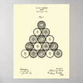 Billiards Balls Patent Wall art PRint #1 Poster (Vorne)