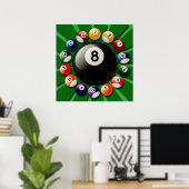 BILLIARDS BALLS POSTER (Heimbüro)