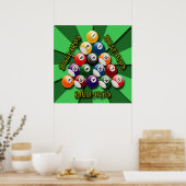BILLIARDS BALLS POSTER (Küche)