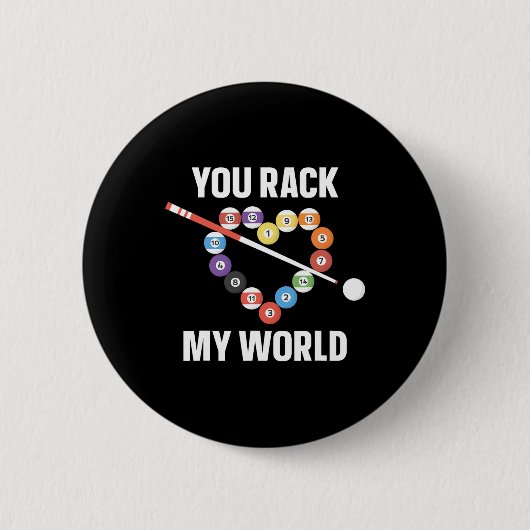 Billiards Billard Pool Player Ball Pub Herzblut Va Button (Vorderseite)
