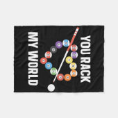 Billiards Billard Pool Player Ball Pub Herzblut Va Fleecedecke (Vorderseite (Horizontal))