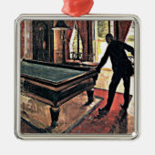 Billiards - Caillebotte, 1876 Kunstwerke Ornament Aus Metall (Vorne)