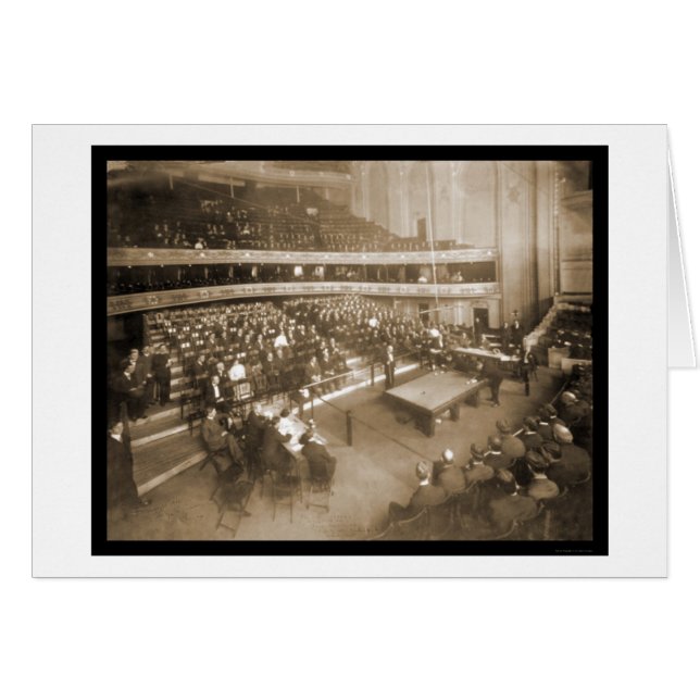 Billiards Chicago IL Foto 1906 (Vorderseite (Horizontal))