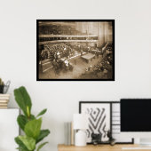 Billiards Chicago IL Foto 1906 Poster (Heimbüro)