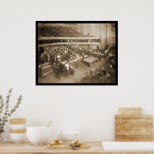 Billiards Chicago IL Foto 1906 Poster (Küche)