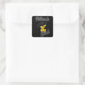 Billiards Chick #4 Quadratischer Aufkleber (Tasche)