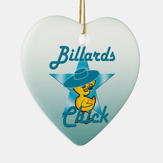 Billiards Chick #7 Keramikornament (Rechts)