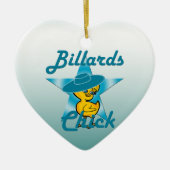 Billiards Chick #7 Keramikornament (Vorne)