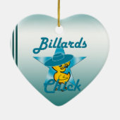 Billiards Chick #7 Keramikornament (Hinten)