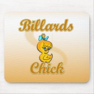 Billiards Chick Mousepad