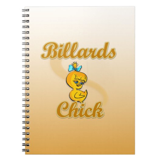 Billiards Chick Notizblock (Vorderseite)