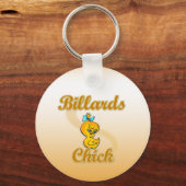 Billiards Chick Schlüsselanhänger (Vorderseite)
