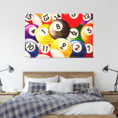 Billiards Collage Triptych Leinwanddruck (Insitu (Schlafzimmer))