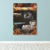 Billiards Cue Sport Leinwanddruck (Insitu (Holzboden))