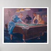 Billiards Dame Poster (Vorne)