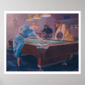 Billiards Dame Poster (Vorne)
