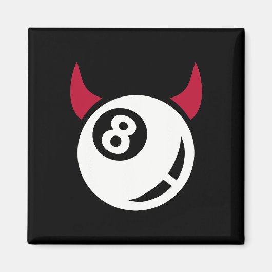 Billiards Devil Magnet (Vorne)