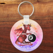 Billiards Dragon Schlüsselanhänger (Vorderseite)
