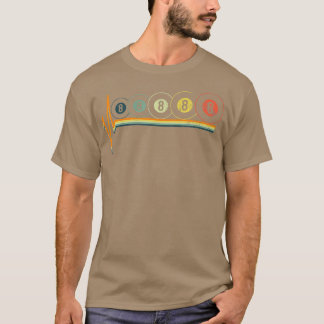 Billiards Eight Vintage Retro  T-Shirt