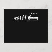 Billiards Evolution of Man Pool Billiards Game Postkarte (Vorderseite)