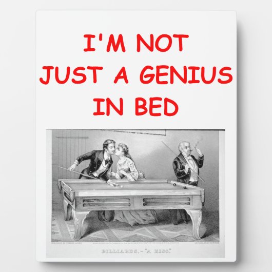 BILLIARDS FOTOPLATTE (Vorderseite)