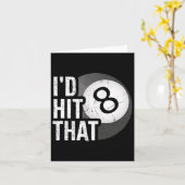 Billiards Funny Id hat diesen Pool Player 8 Acht B Karte (Gelbe Blume)