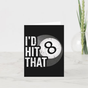 Billiards Funny Id hat diesen Pool Player 8 Acht B Karte