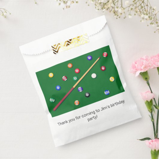 Billiards Geburtstagsparty Pool Cue Geschenktütchen (Versiegelt)