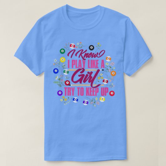 Billiards Girl T-Shirt (Design vorne)