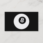 BILLIARDS grüne Uhr Visitenkarte (Rückseite)