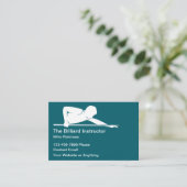 Billiards Instructor Lessons Simple Business Cards Visitenkarte (Stehend Vorderseite)