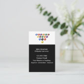Billiards Instructor Simple Business Cards Design Visitenkarte (Stehend Vorderseite)