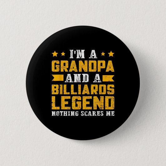 Billiards Legende Opa Button (Vorderseite)