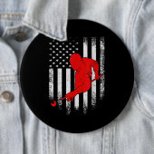 Billiards Lover | American Flag Billiards Gift Button (Beispiel)