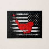 Billiards Lover | American Flag Billiards Gift Puzzle (Horizontal)