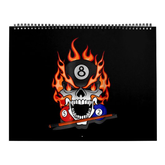 Billiards Lover | Great Pool Billiards Skull Gift Kalender (Titelbild)