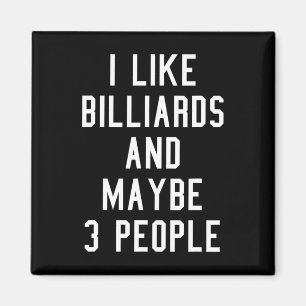 Billiards Lover Vintag Inspiriert Pool Hall Aesthe Magnet