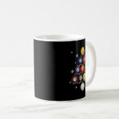 Billiards Lover Xmas Tree Lights Santa Billiards C Kaffeetasse (VorderseiteRechts)