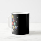 Billiards Lover Xmas Tree Lights Santa Billiards C Kaffeetasse (Vorderseite Links)