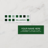 BILLIARDS (Mod-Quadrate) Mini Visitenkarte (Vorne/Hinten)