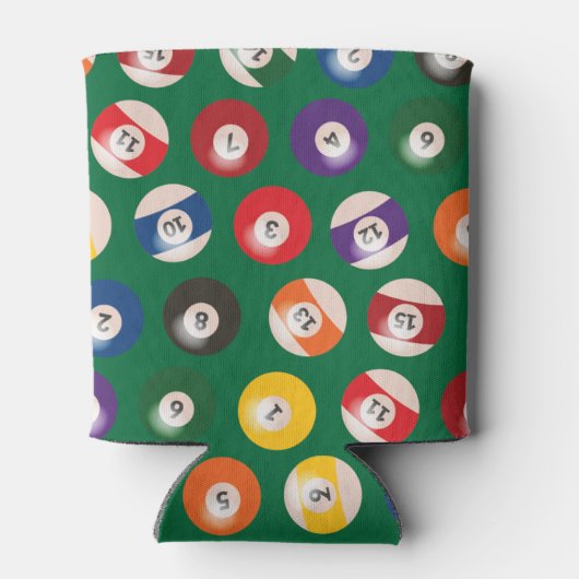 Billiards Muster Dosenkühler (Rückseite)