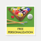 Billiards Paper Napkins Serviette (Vorderseite)