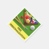 Billiards Paper Napkins Serviette (Ecke)