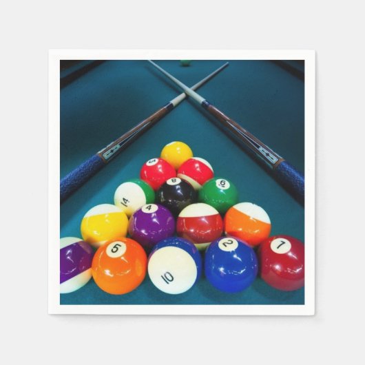 Billiards Paper Napkins Serviette (Vorderseite)
