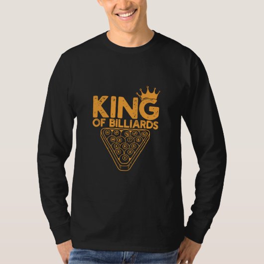 Billiards Player | King Of Billiards T-Shirt (Vorderseite)